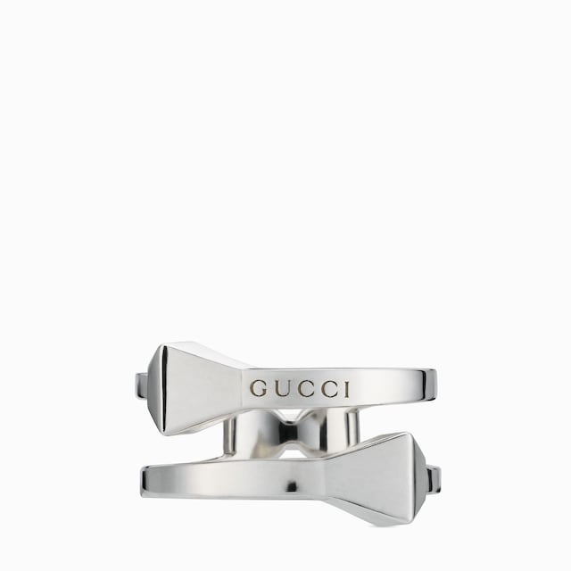 ダブルG キーモチーフ リングスターリングシルバー | GUCCI公式