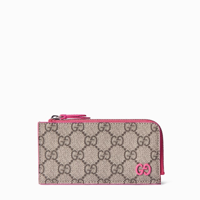 Portacarte GG bicolore con cerniera