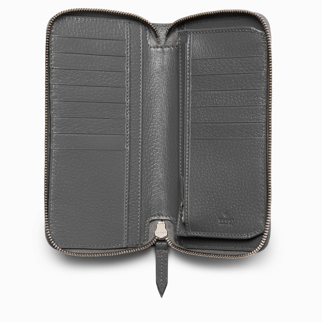 Portefeuille zippé bicolore