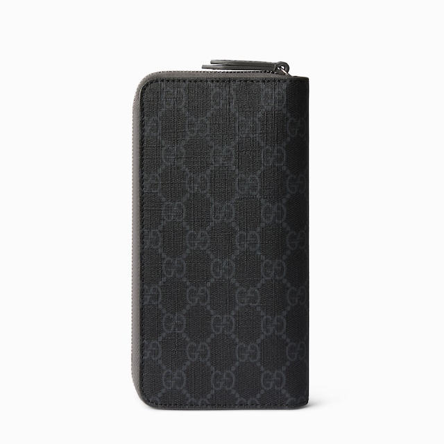 Portefeuille zippé bicolore