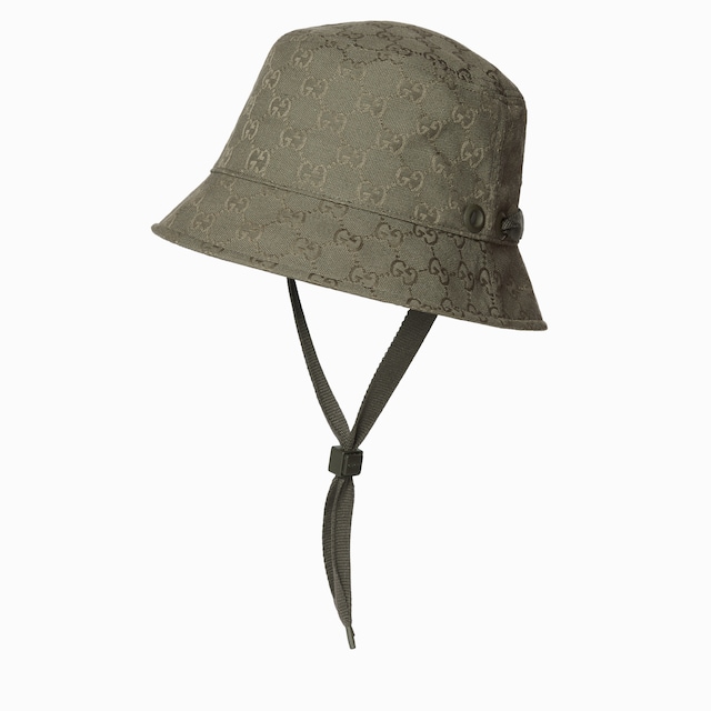 GG canvas bucket hat with tie