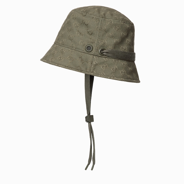 GG canvas bucket hat with tie