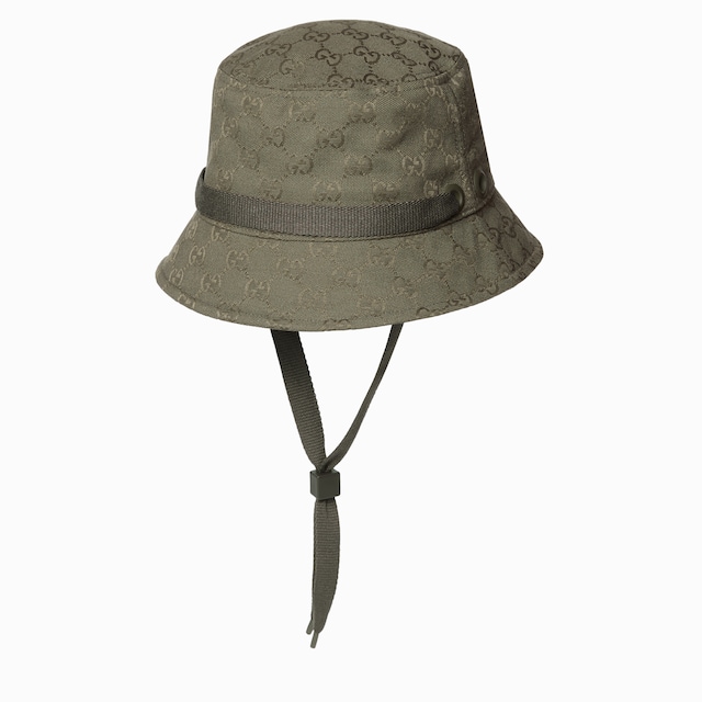 GG canvas bucket hat with tie