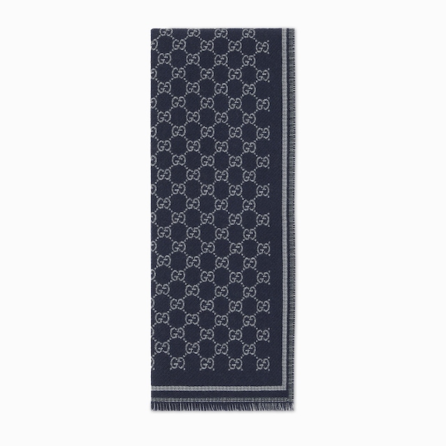 累積売上総額第１位【GUCCI★グッチ】GG JACQUARD WOOL SCARFE Check GG wool scarf in black and beige | GUCCI® NZ