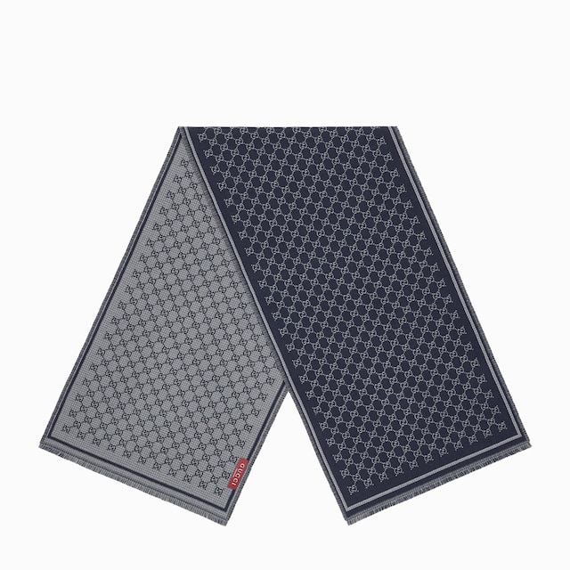 GG wool jacquard scarf