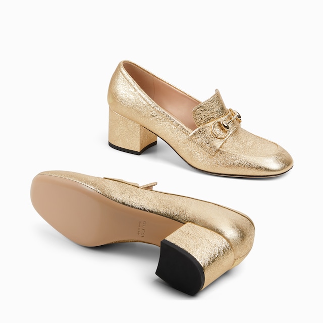 Women's loafer pump with Horsebit
