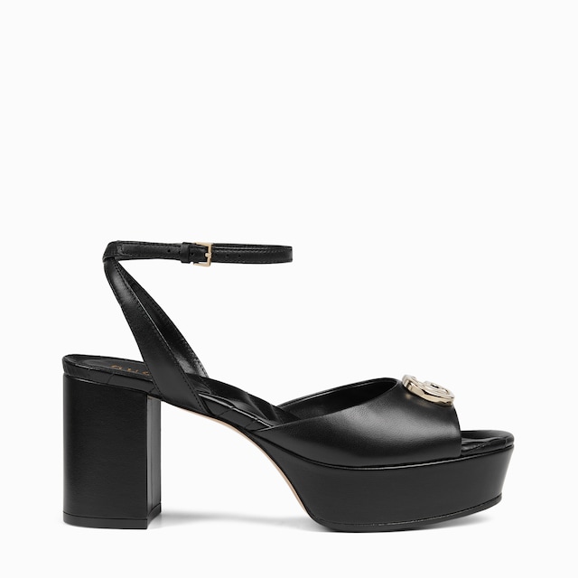 Women's platform sandal with Double G
