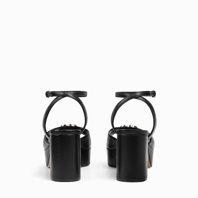 Women's platform sandal with Double G