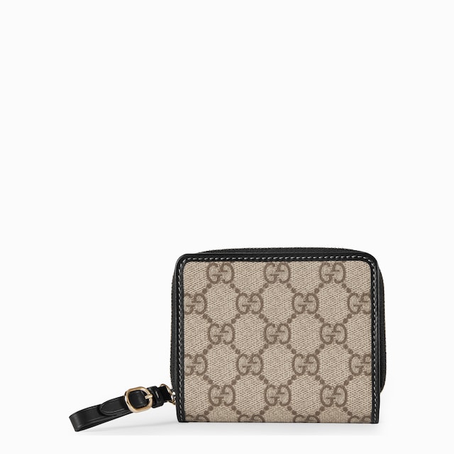 GG Emblem zip mini wallet