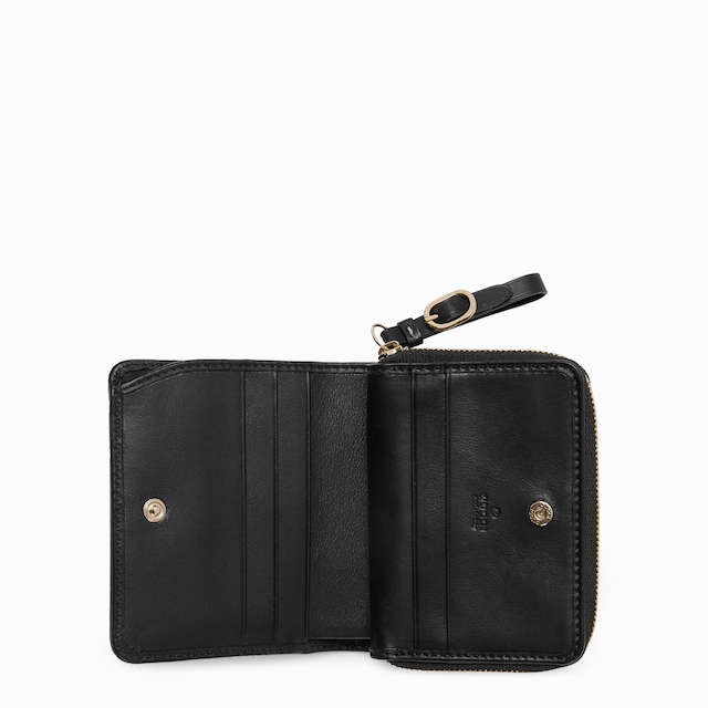 GG Emblem zip mini wallet