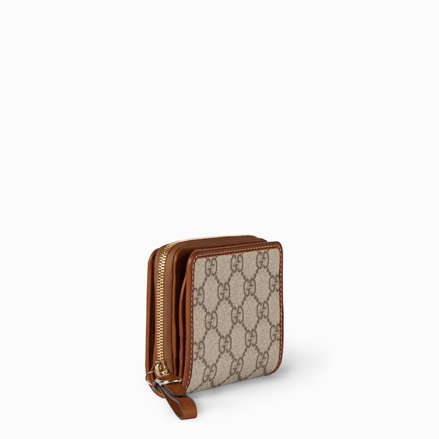 GG Emblem zip mini wallet