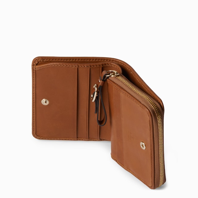 GG Emblem zip mini wallet