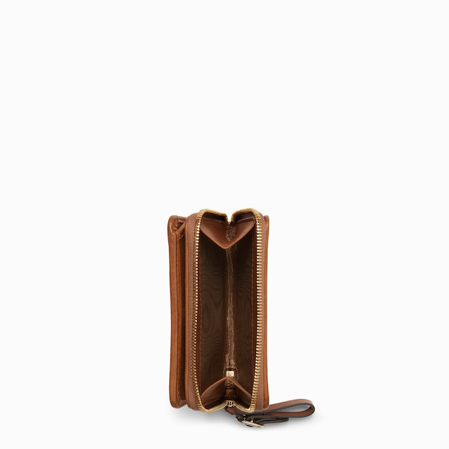 GG Emblem zip mini wallet