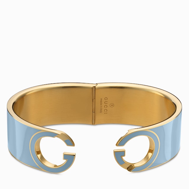 Gucci Interlocking enamel cuff bracelet