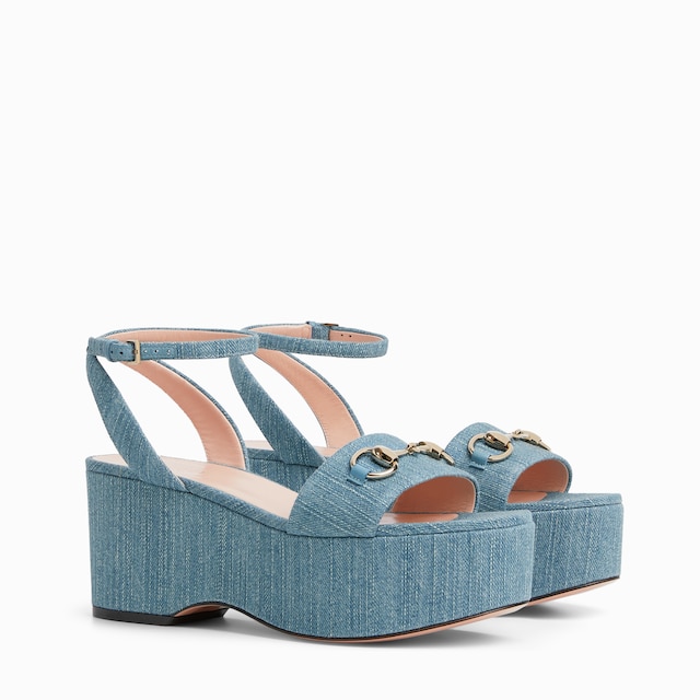 【GUCCI】GG WEDGE SANDALS Gucci Brown Leather GG Logo Wedge Sandals Size 7 | Yoogi's