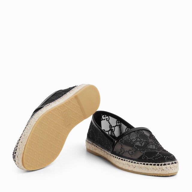 (Sunny) GUCCI GGロゴ エスパドリーユ ホワイト 37.5 グッチ レディースシューズ/靴エスパドリーユ/ウエッジサンダル