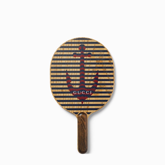 Wooden beach racket and ball set