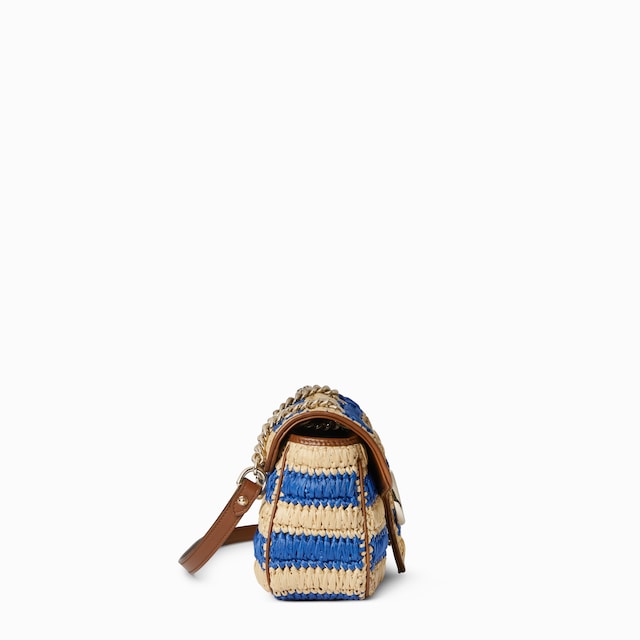 Mittelgroße, geflochtene GG Marmont Schultertasche