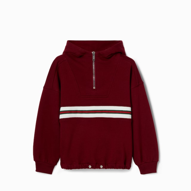Children's cotton hooded sweatshirt