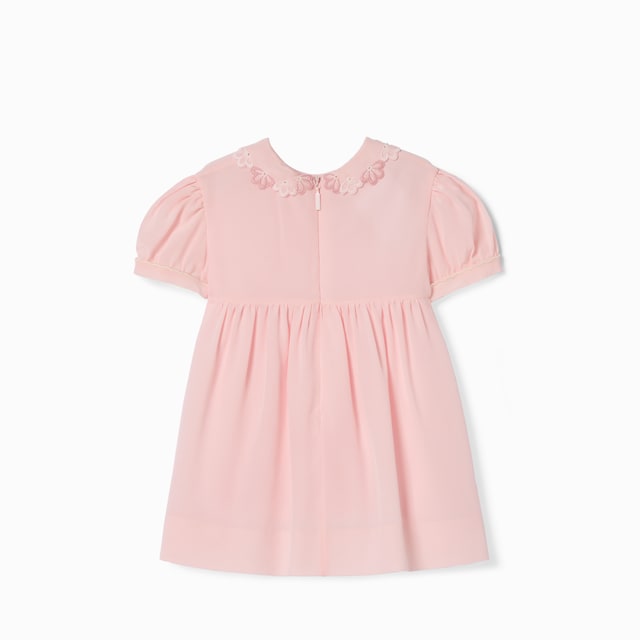Baby embroidered silk dress