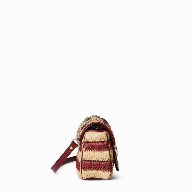 Mittelgroße, geflochtene GG Marmont Schultertasche