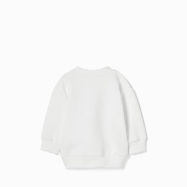 Baby cotton sweatshirt with print