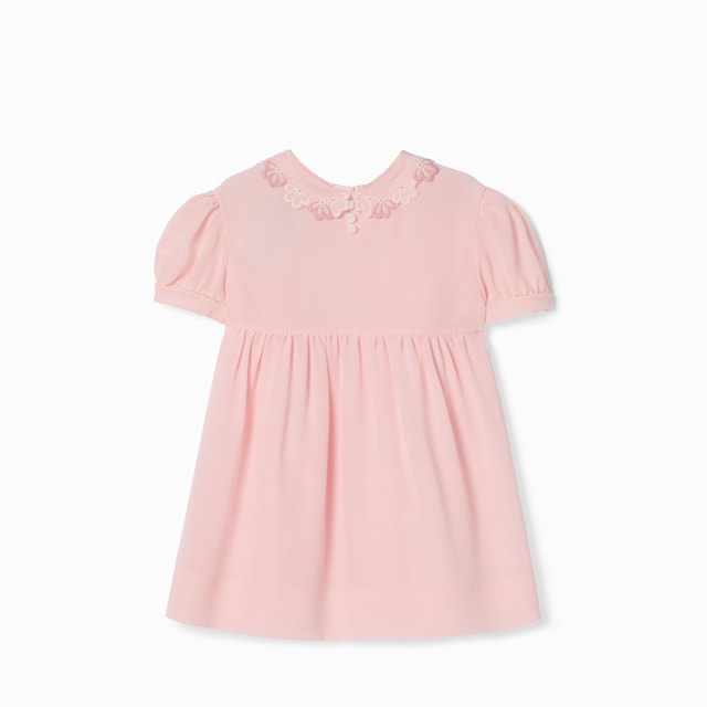 Baby embroidered silk dress
