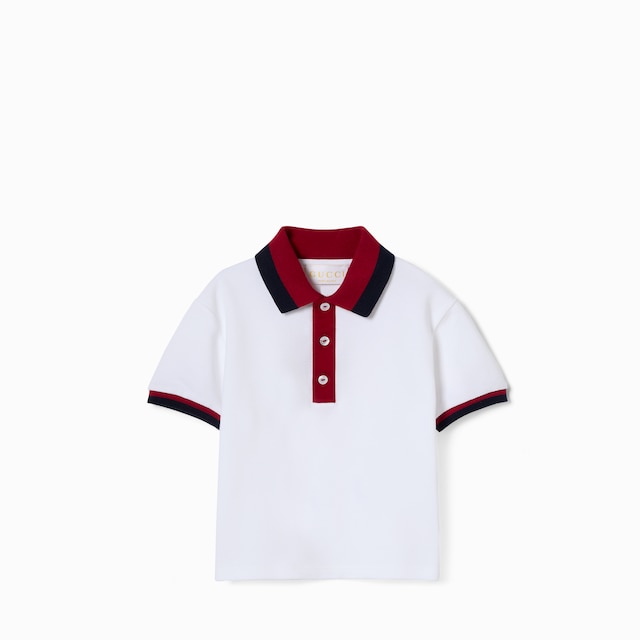 Baby cotton polo shirt with Web