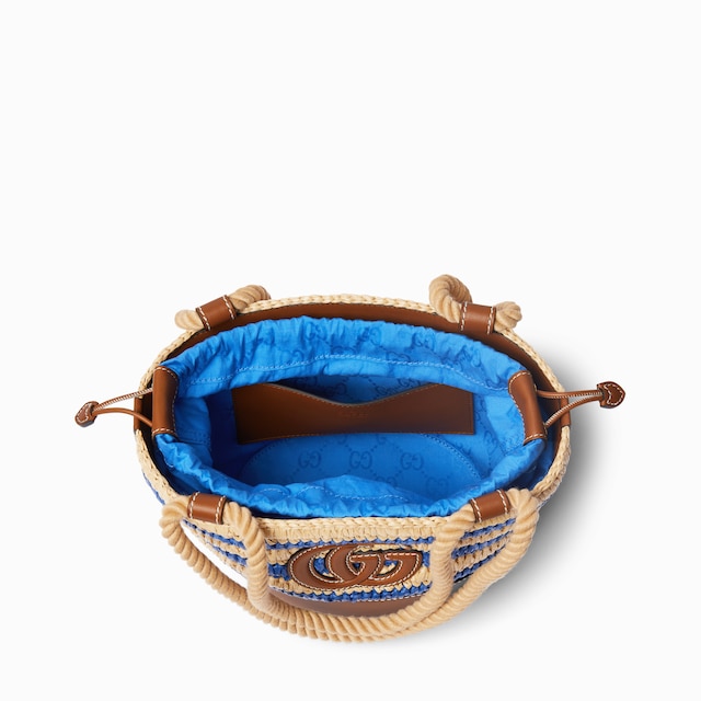 Mini borsa a secchiello intrecciata
