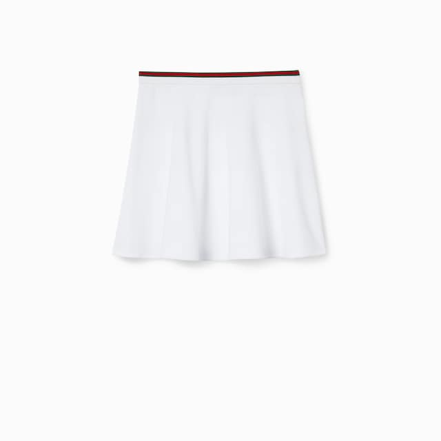 Cotton piquet skirt with Web