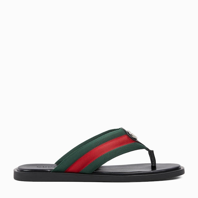 Men's thong sandal with Interlocking G