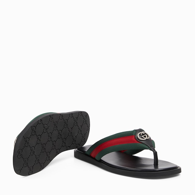 Men's thong sandal with Interlocking G