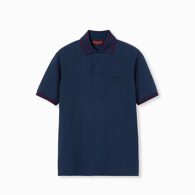 Cotton piquet polo shirt 