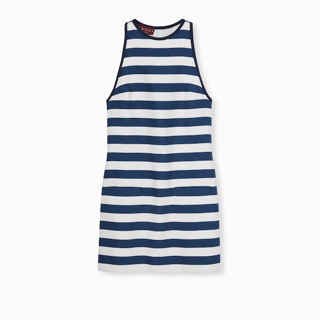 Printed GG cotton jacquard dress