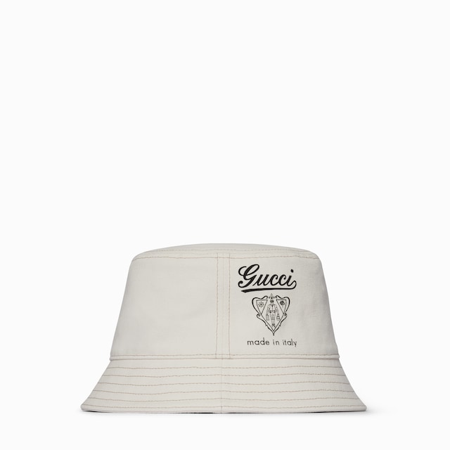 Printed cotton canvas bucket hat