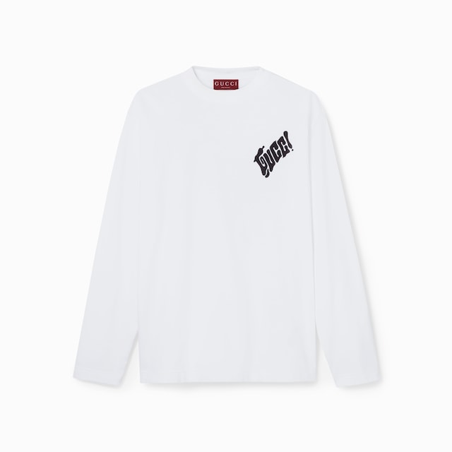 Cotton jersey T-shirt with Gucci logo