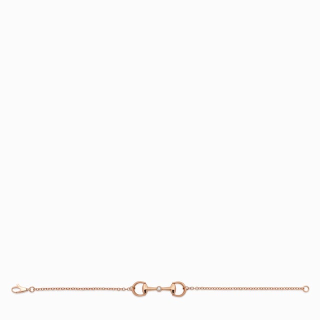 18k Horsebit diamond chain bracelet