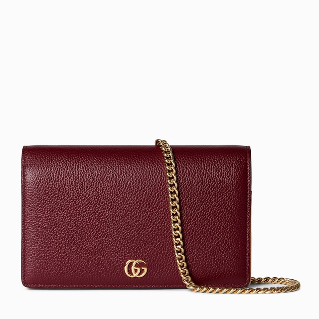 GG Marmont wallet on chain