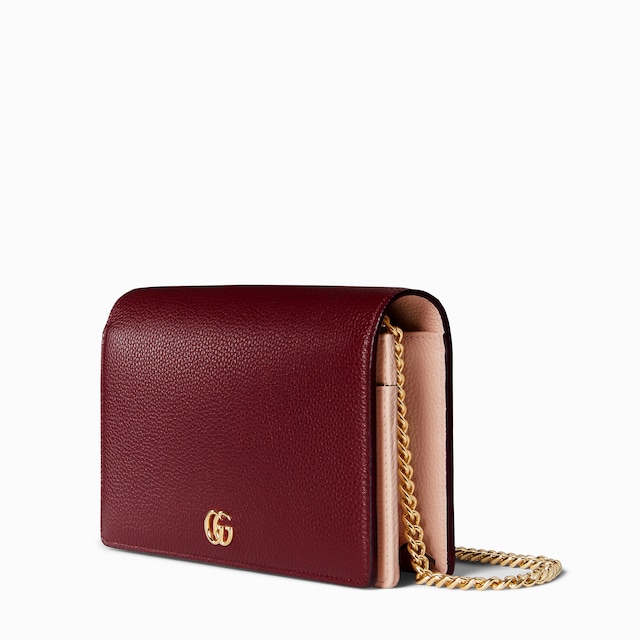 GG Marmont wallet on chain