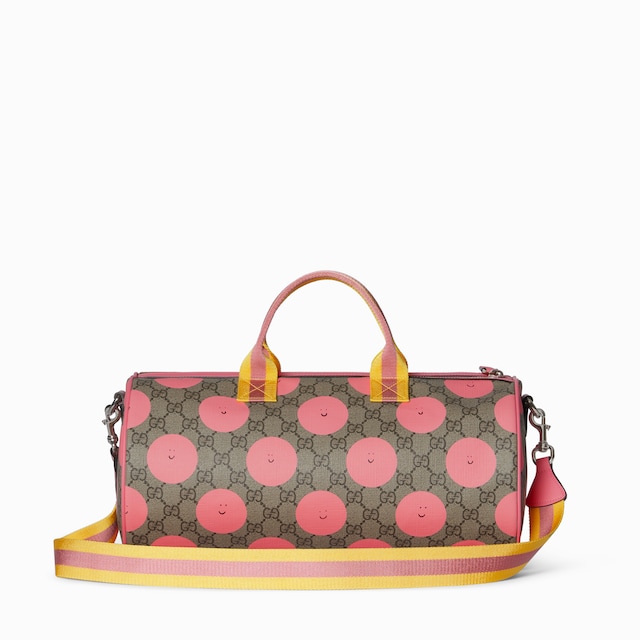 Children's printed GG top handle bag
