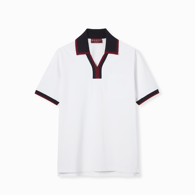 Cotton piquet polo shirt