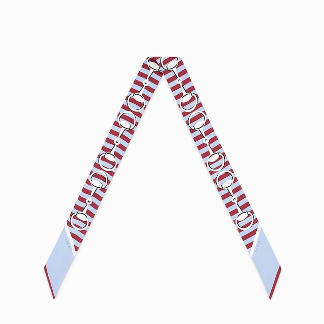 프린트 실크 트윌 리본