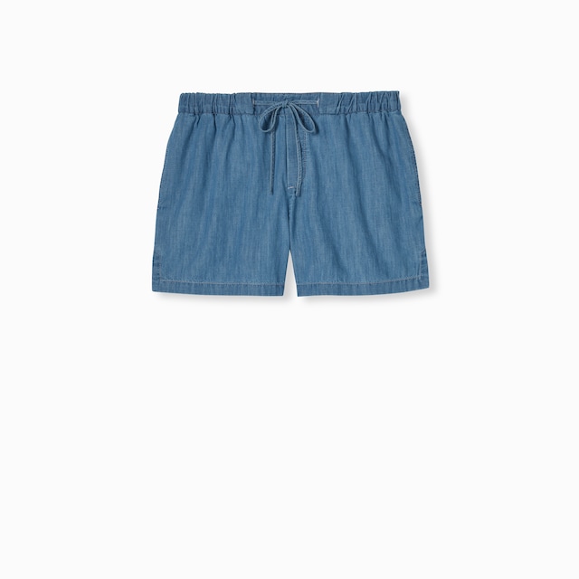 Denim shorts with Horsebit