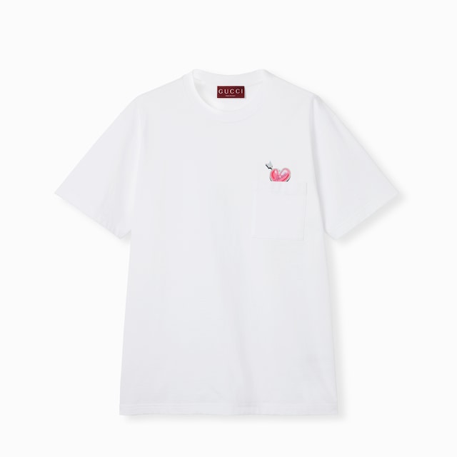 Cotton jersey T-shirt with print