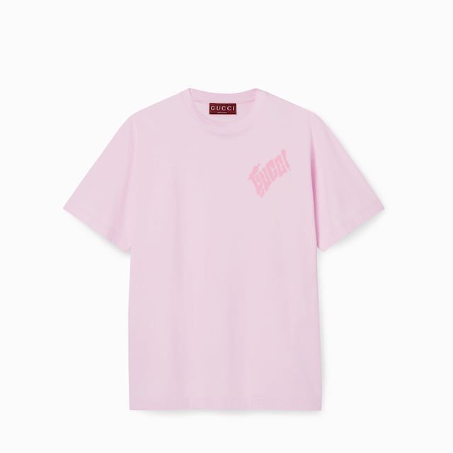 Cotton jersey T-shirt with Gucci logo