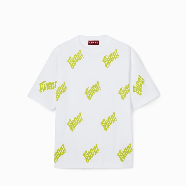 Embroidered cotton jersey T-shirt 