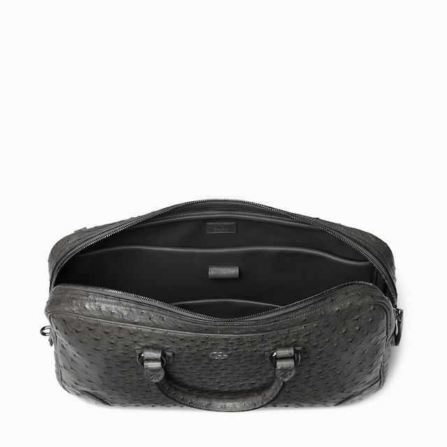 Ostrich briefcase with Double G