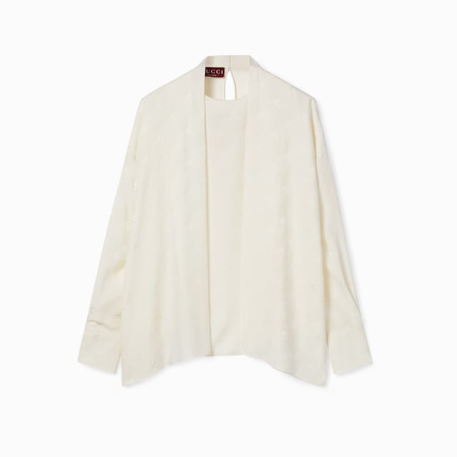 Marina Chain silk jacquard top