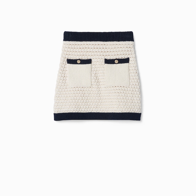 Fine cotton crochet skirt