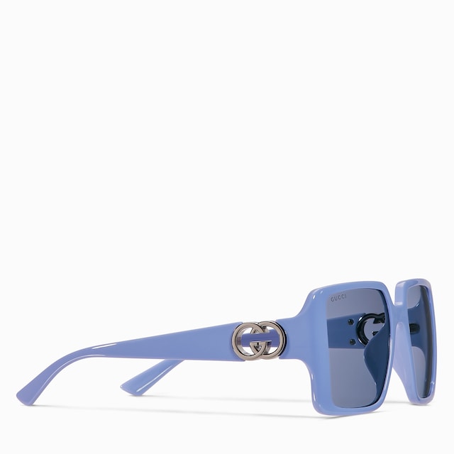 Low nose bridge fit square sunglasses